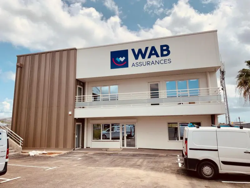 Bureaux de WAB Assurances, chantier de peinture et de revêtements