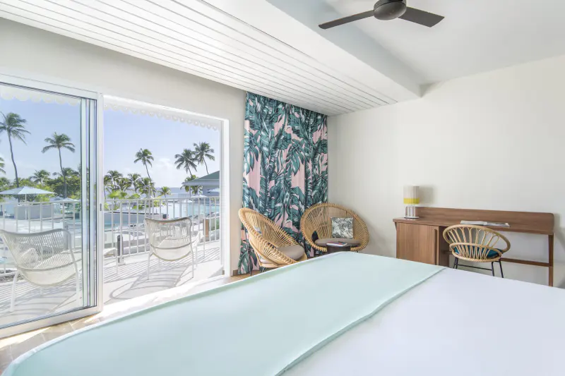 Chambre du Club Med rénovée par Cap Déco