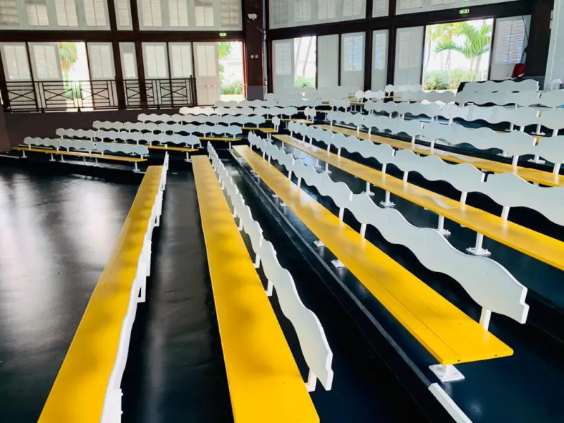 Plafond de l'amphithéâtre du Club Med en Guadeloupe